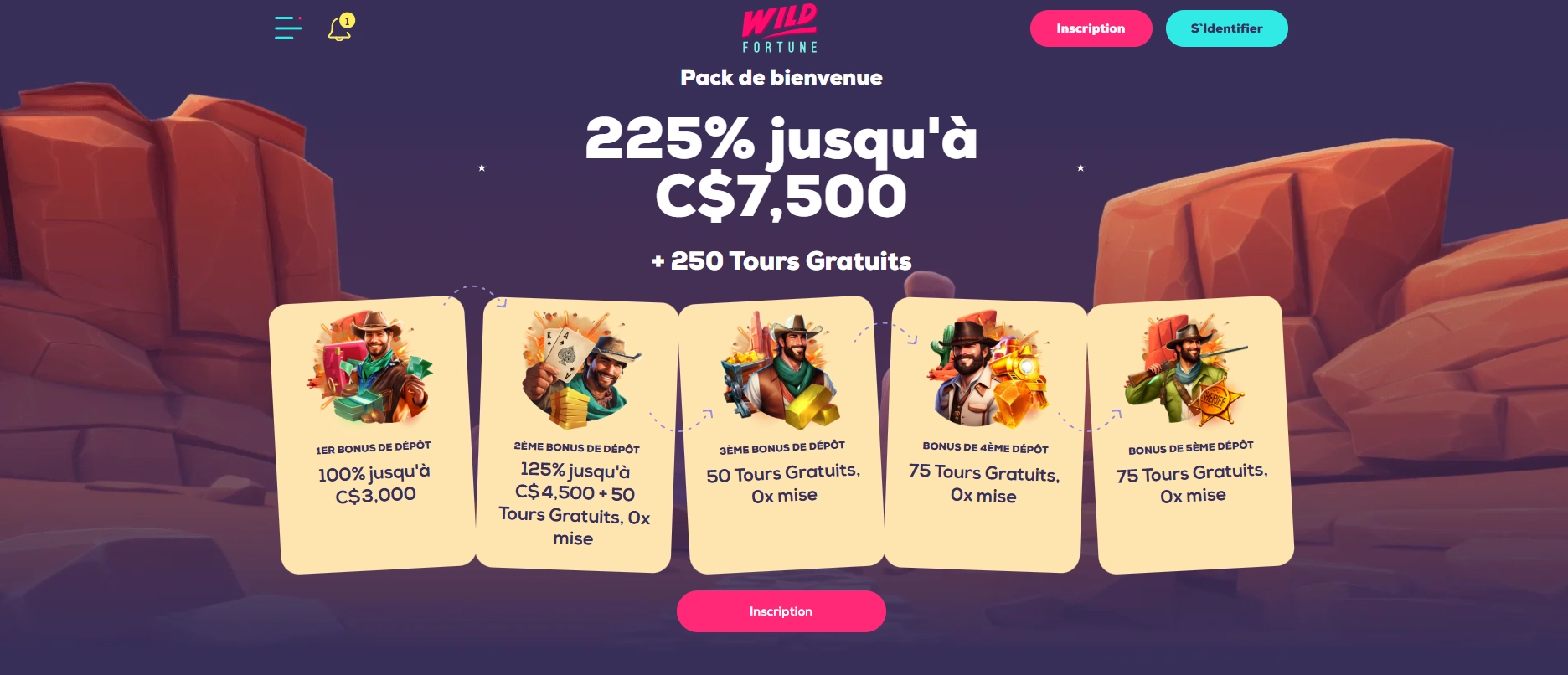 Bonus de bienvenue et de dépôt